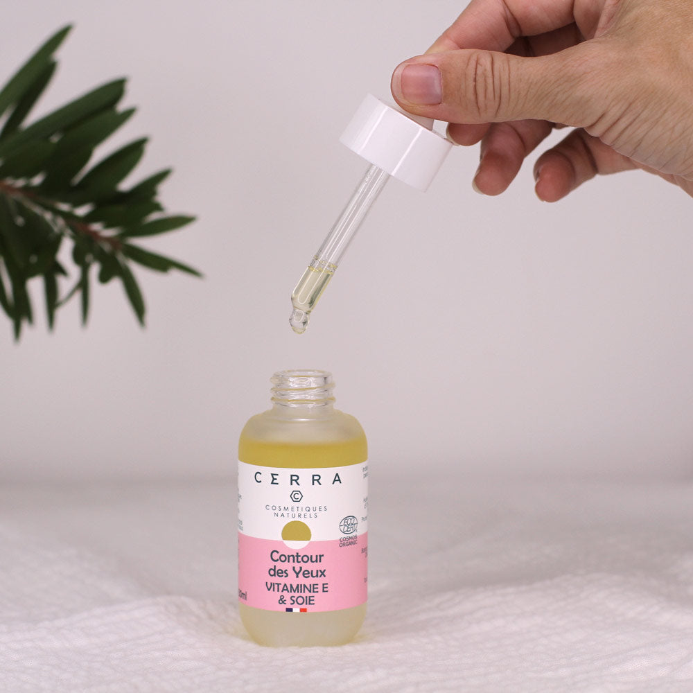 Contour des yeux Vitamine E & Soie - certifié Bio