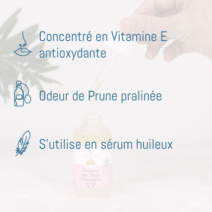 Augenkontur mit Vitamin E und Seide – aus kontrolliert biologischem Anbau