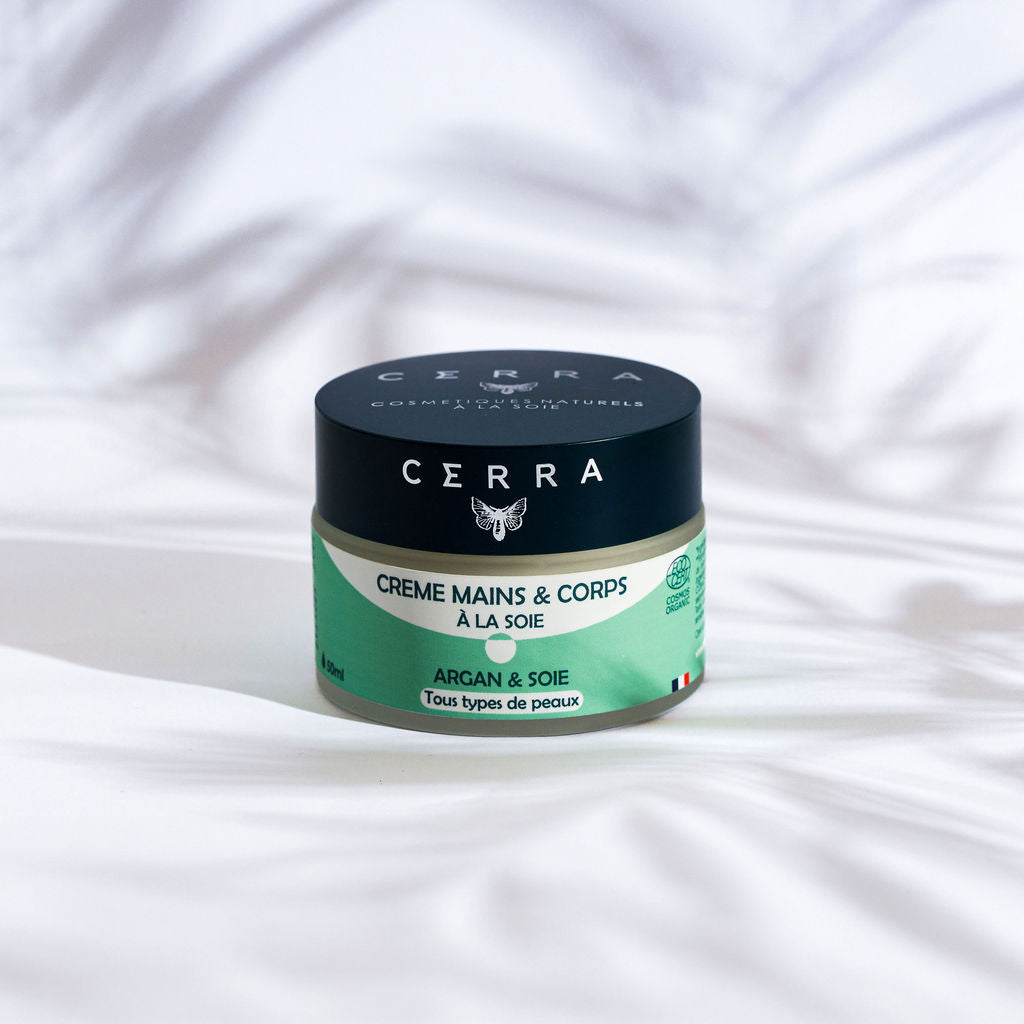 Argan &amp; Silk Hand and Dry Area Cream - certified organic - Hands and Body