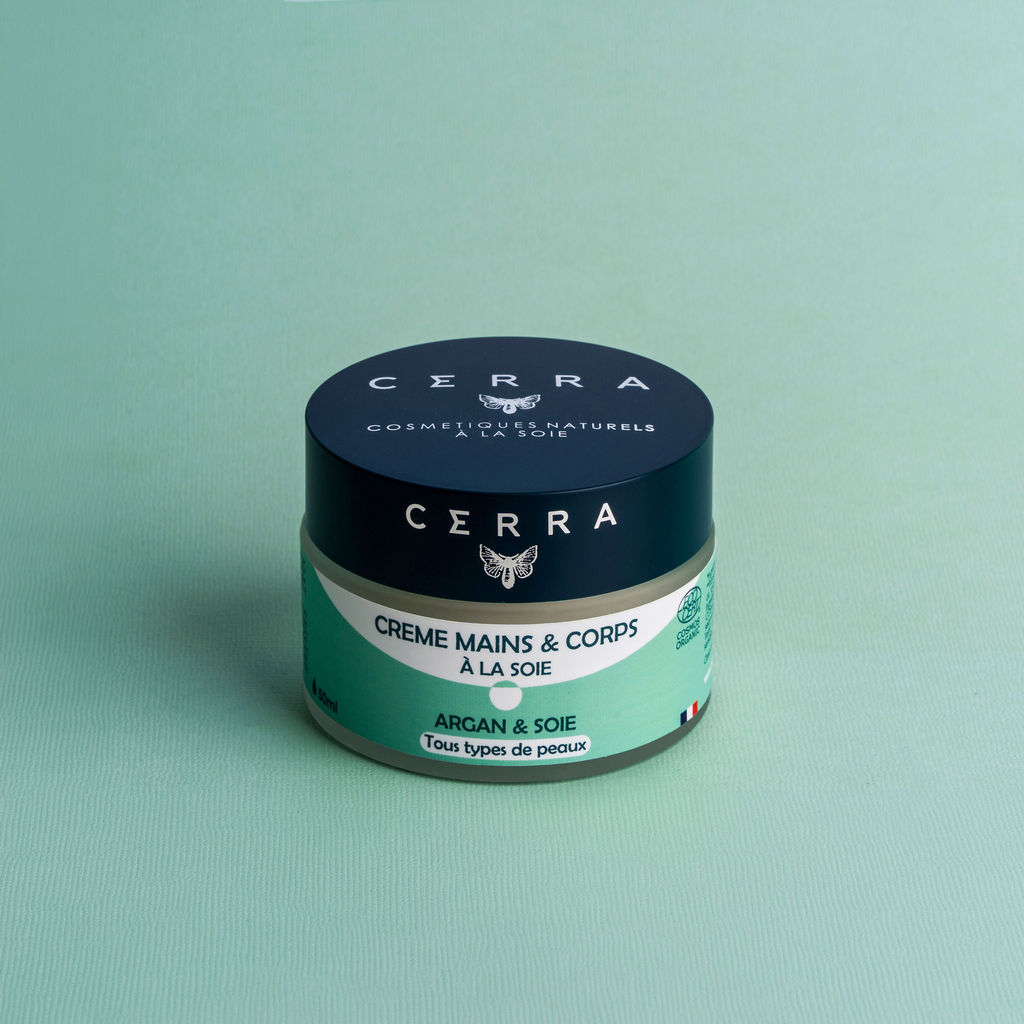 Argan &amp; Silk Hand and Dry Area Cream - certified organic - Hands and Body