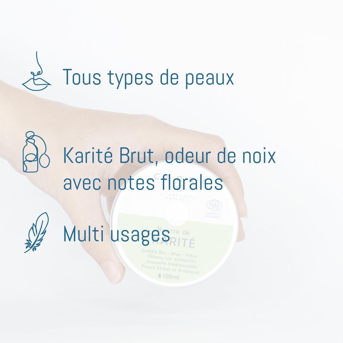 Beurre de Karité - Certifié Bio - 100 ml