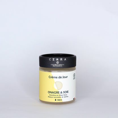 Crème de jour Onagre & Soie - certifiée Bio - Antioxydante et Protectrice