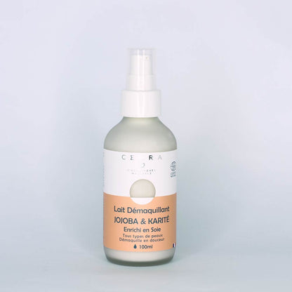 Jojoba &amp; Shea Make-up Remover Milk - Enriched with Silk - Cosmos Natural Certified
